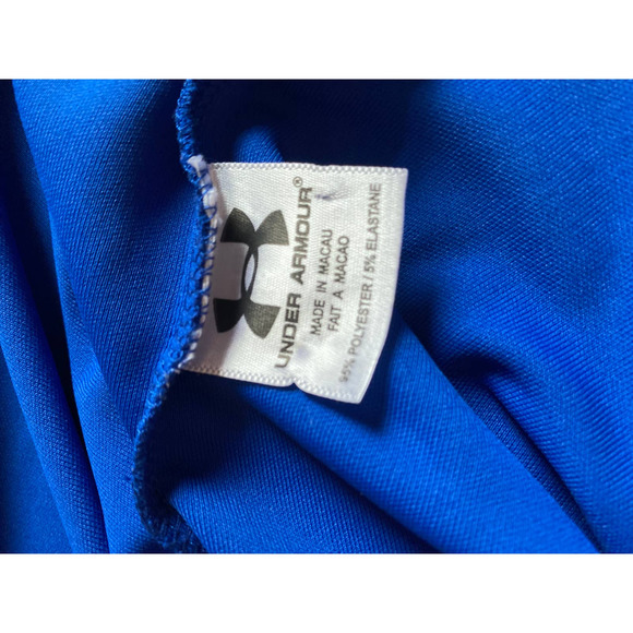 Albany Country Club Adult Men’s polo golf shirt XL blue long sleeve New York - Picture 9 of 10